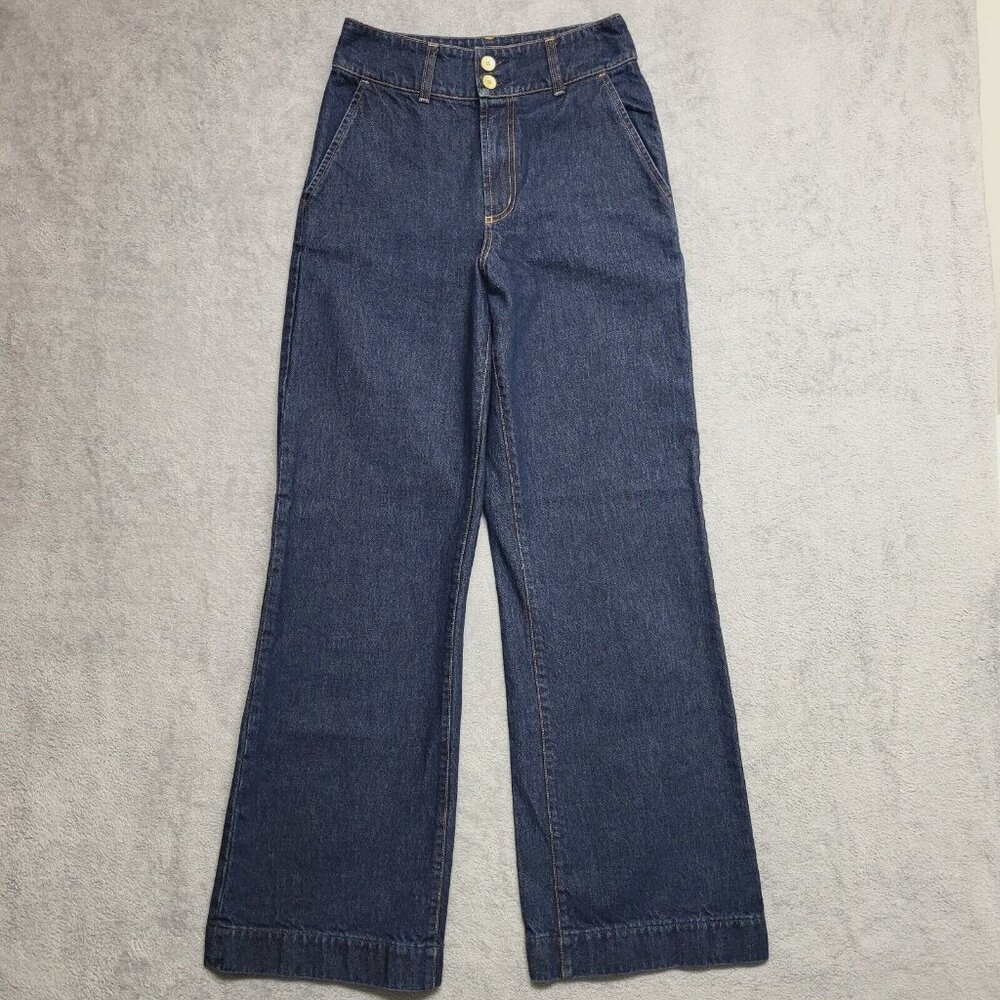 Nobody Denim Jeans Women's 27 Francoise Pant Super High Rise Wide Leg Casual